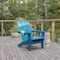 Flash Furniture Blue Adirondack Patio Chairs with Cupholder, 4PK 4-LE-HMP-1045-10-BL-GG - alternate 6